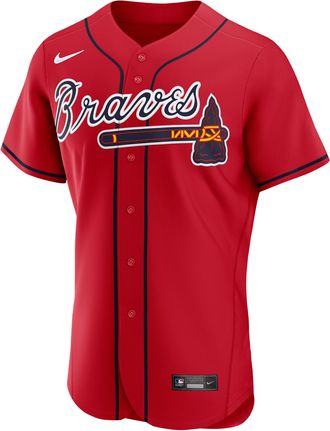 Nike Drake Baldwin Atlanta Braves 2025 MLB Awards Gold Batterman Nike Mens MLB Authentic Jersey in Red | 89000LIDAW9-R1G