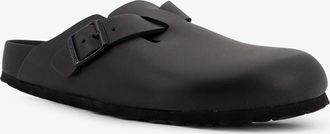 Birkenstock Unisex Boston Bs Leather Mule Black Pelle Sandal