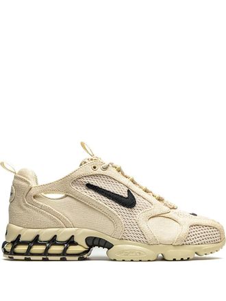 Nike x Stüssy Air Zoom Spiridon Caged Fossil sneakers - unisex - Cotton - 6 - Neutrals