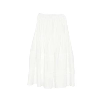 Jcsophie Maxi Skirts, female, White, Size: M Luxor Midi Skirt