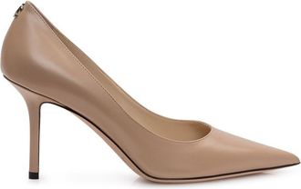 Jimmy Choo London Beige Slip-on Pumps