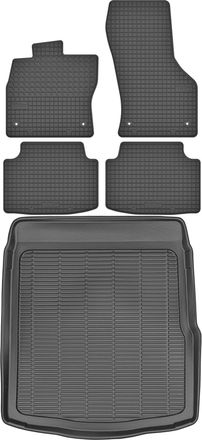 OEM Volkswagen Passat B8 Sed&aacute;n A Partir De 2014 Set - Alfombrillas De Goma Para Coche + Alfombrilla Para Maletero