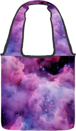 Generic 871096_2 Reversible Canvas Shoulder Tote - Double-Sided Print, 12oz Cotton, 27cm Drop, Fold-Flat Bag for Travel, Shopping, Street Outings