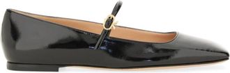 Gianvito Rossi Black Leather Ballet Flats