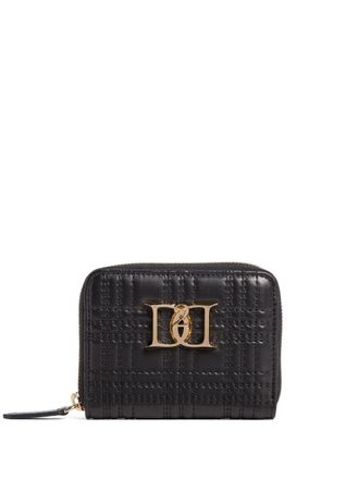 Dsquared2 logo-plaque leather wallet - women - Lamb Skin - One Size - Black