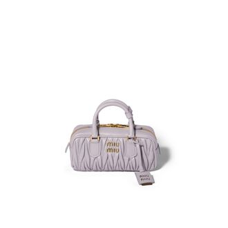 Miu Miu Arcadie Matelass&eacute; Nappa Leather Bag, Woman, Wisteria