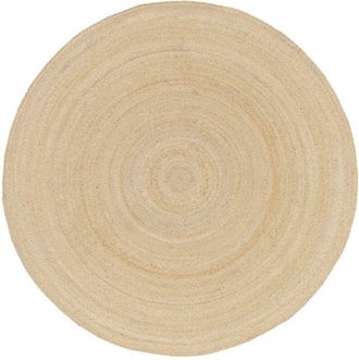 Sweeek Round jute indoor rug, PADMA, Natural, several sizes, flat woven