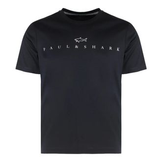 Paul & Shark T-Shirts, male, Blue, 2XL, Cotton Jersey T-shirt