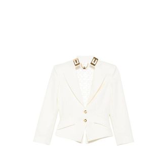 Elisabetta Franchi Logo-plaque Peak-lapels Jacket