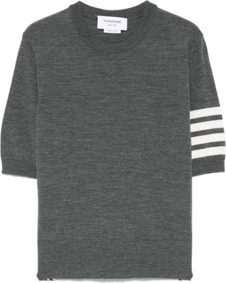 Thom Browne Round-neck Truien - Dames - Ronde hals truien - Grijs - S - Truien & Vesten