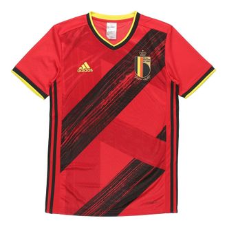 adidas Belgium National Team Home Fan Edition Sports Short Sleeve Red EJ8546