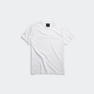 Canada Goose Emersen Embroidered T-Shirt (Men, White, XXXL)