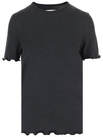 Jil Sander Black Silk Blend T-Shirt
