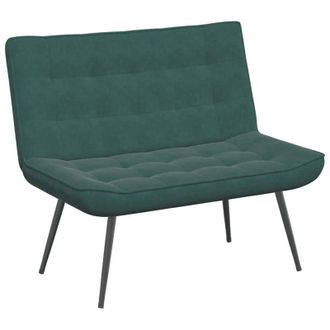 vidaXL Vidaxl - Panca Verde Scuro 110x74x84 cm in Velluto