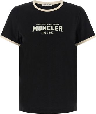 Moncler Zwarte Katoenen T-Shirt