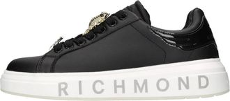 John Richmond Schoenen, Dames, Zwart, 41 EU, Leer, Leren en synthetisch leren sneakers