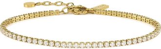 Vincero White Sapphire Tennis Bracelet in Gold at Nordstrom