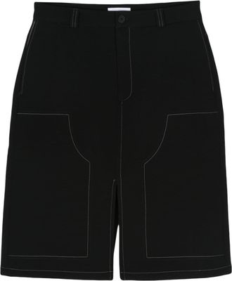 Soulland Deen midi skirt - unisex - Wool/Spandex/Elastane - XS/S - Black