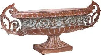 Wanderlust Deco Centro de mesa de magnesio 81x19x35.5h cm cobre