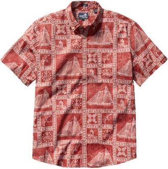 Reyn Spooner Newport Sailor Button Down Shirt in Red at Nordstrom, Size Xx-Large