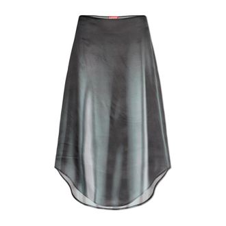 Diesel Rokken, Dames, Grijs, 3Xs, Katoen, O-Tavy Rok