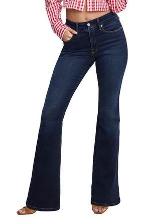Good American Dolly Joleans Flare Jeans in Indigo1020 at Nordstrom, Size 18