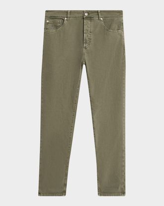 Brunello Cucinelli Men & apos;s Dyed Denim Slim-Straight Leg Five-Pocket Pants
