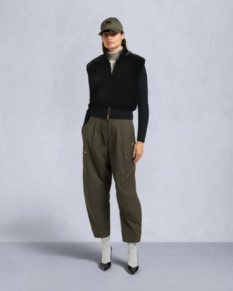 Moose Knuckles Womens Dua Bunny Wool Blend Sweater Gold Series