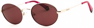 Polaroid Ladies Gold Tone Round Sunglasses PLD6228SX