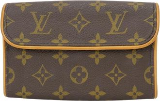 Louis Vuitton Monogram Brown Monogram Leather Fanny Pack Pochette (Pre-Owned)