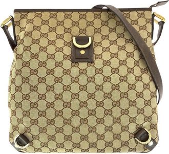Gucci Brown Gg Canvas & Leather Abby Shoulder Bag (Authentic Pre-Loved)