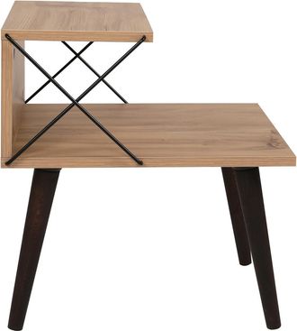 Hanah Home Mesita De Noche De Madera <> 50 X 40 X 55 Cm - Pino