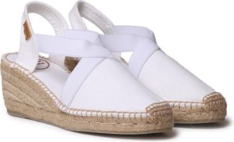 Toni Pons Earth vrouw sandaal wit touw wig espadrilles dier vrij, White, 9 UK