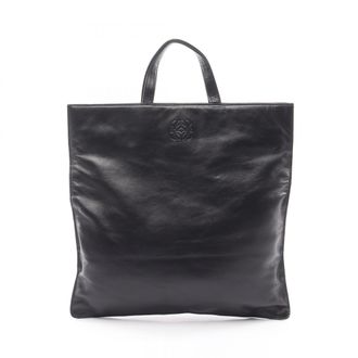Loewe Black Leather Handbag Tote Bag (Pre-Owned)