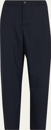 Marni Wool Twill Tapered-Leg Ankle Trousers