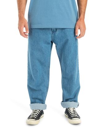 Quiksilver Regular-fit-Jeans QUIKSILVER Baggy Nineties Wash, Herren, Gr. 30S, blau (ashley blau), Obermaterial:100% Baumwolle;, Jeans Regular-fit-Jeans