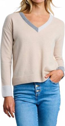 Lisa Todd Color Wheel Sweater In Latte Caramel