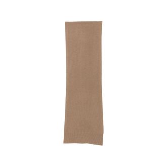 Joseph Fine-knit Ribbed-trim Scarf