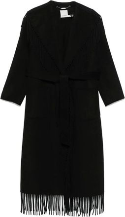 SIMKHAI Dames, Mantels, Zwart, Maat: XS Wol