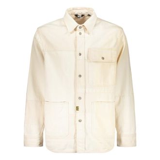 Diesel Casual Shirts, male, Beige, Size: 2XL Versatile Shirt with Pockets