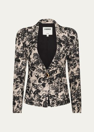 L'agence Kaisley Jacquard Toile Blazer