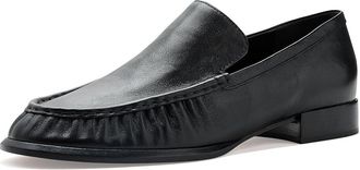 Vince Nora Loafers/Moc Shoes Womens Flat Shoes Black 1 : 6.5 M, Leather