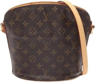 Louis Vuitton Pre-owned Shoulder Bags, female, Brown, Size: ONE SIZE Pre-owned Drouot Monogram Shoulder Bag