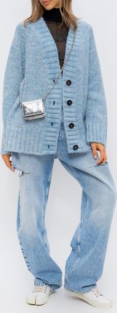 Maison Margiela Jeans With Cut-outs, Womens, Light Blue