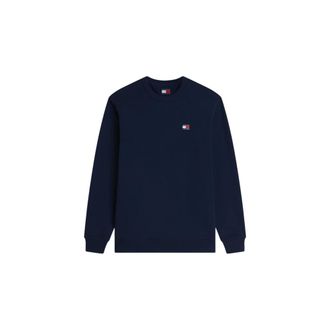 Tommy Jeans Reg Badge Crew - Heren - Sweatshirts & Hoodies - Blauw - Maat: L Katoen