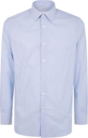 Paul Smith SC Tailored Fit Shirt - Heren - Zakelijke Overhemden - Blauw - 2XL - Katoen - Overhemden
