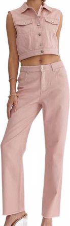 Entro Boulevard Denim Set In Blush
