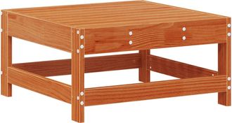 vidaXL Reposapi&eacute;s De Jard&iacute;n Pino Macizo Marr&oacute;n Cera 62 X 62 X 32 Cm Vidaxl