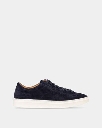 HUGO BOSS Kieran Suede Trainer - Navy