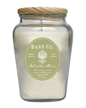Barr-Co. Winter Pine Vase Candle